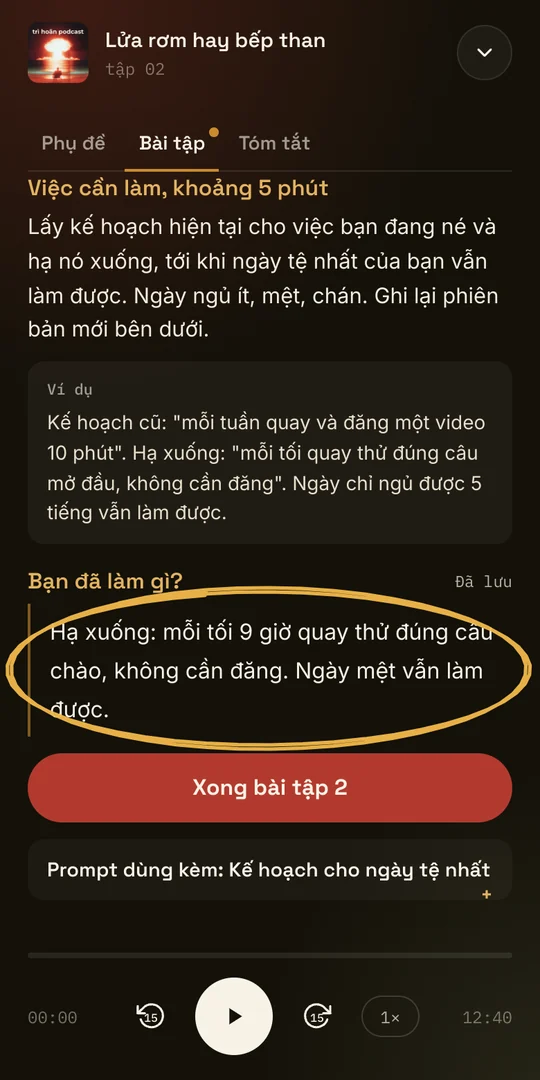 Làm ngay 5 phút