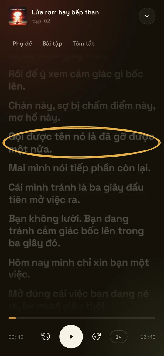 Lời chạy theo giọng