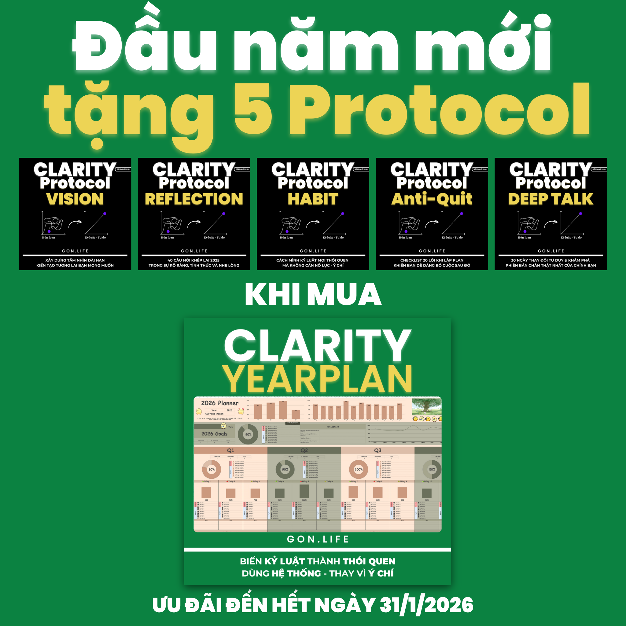 Clarity Yearplan – để 2026 trở thành năm của bạn